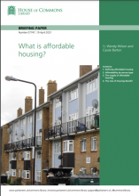 What is affordable housing?: (Briefing Paper Number 07747)